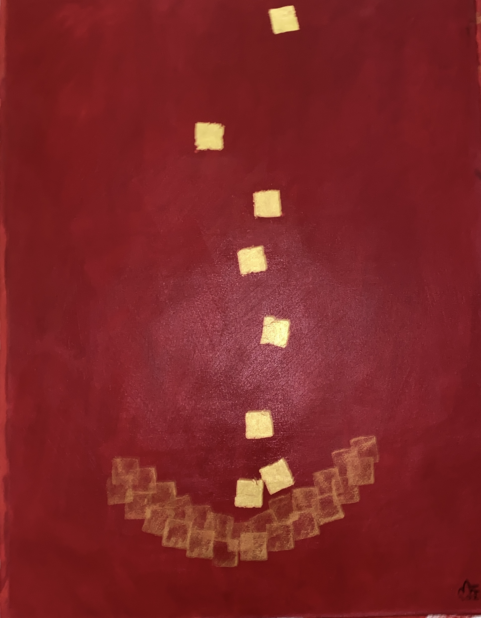 Nann Nann Golden smile Acrylic on canvas 121.92 x 91.44 cm 2021