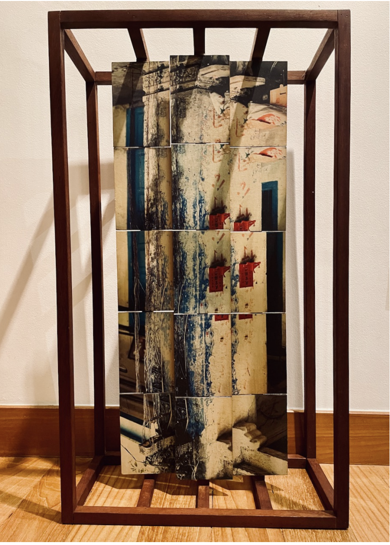 gilles massot shou laser copies plywood teakwood 68x 39 x 29cm 1991 sgd 1950 orig