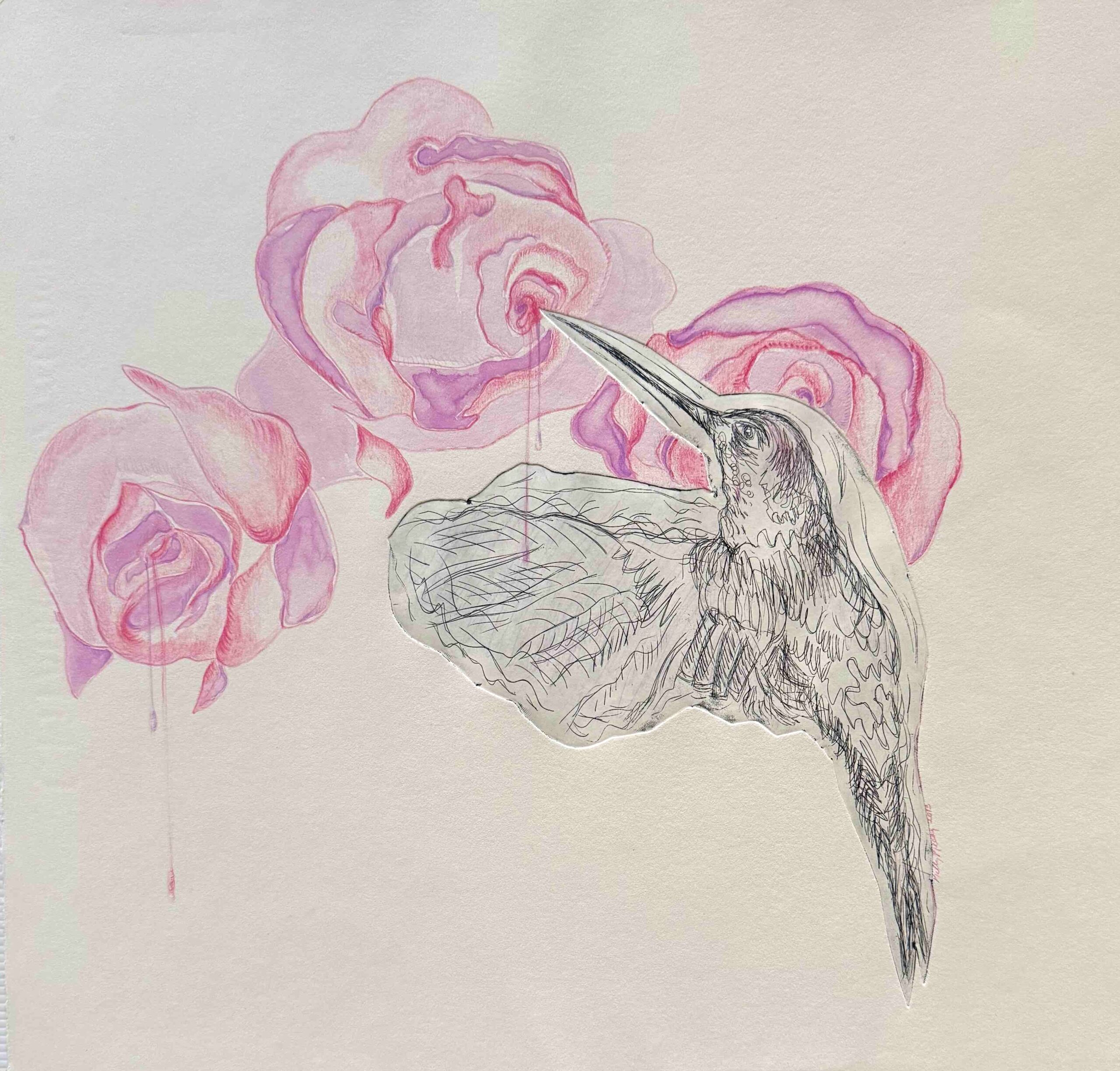 3. Tears Etching, Pencil on Paper 40cm x 40cm 2013 KReedy